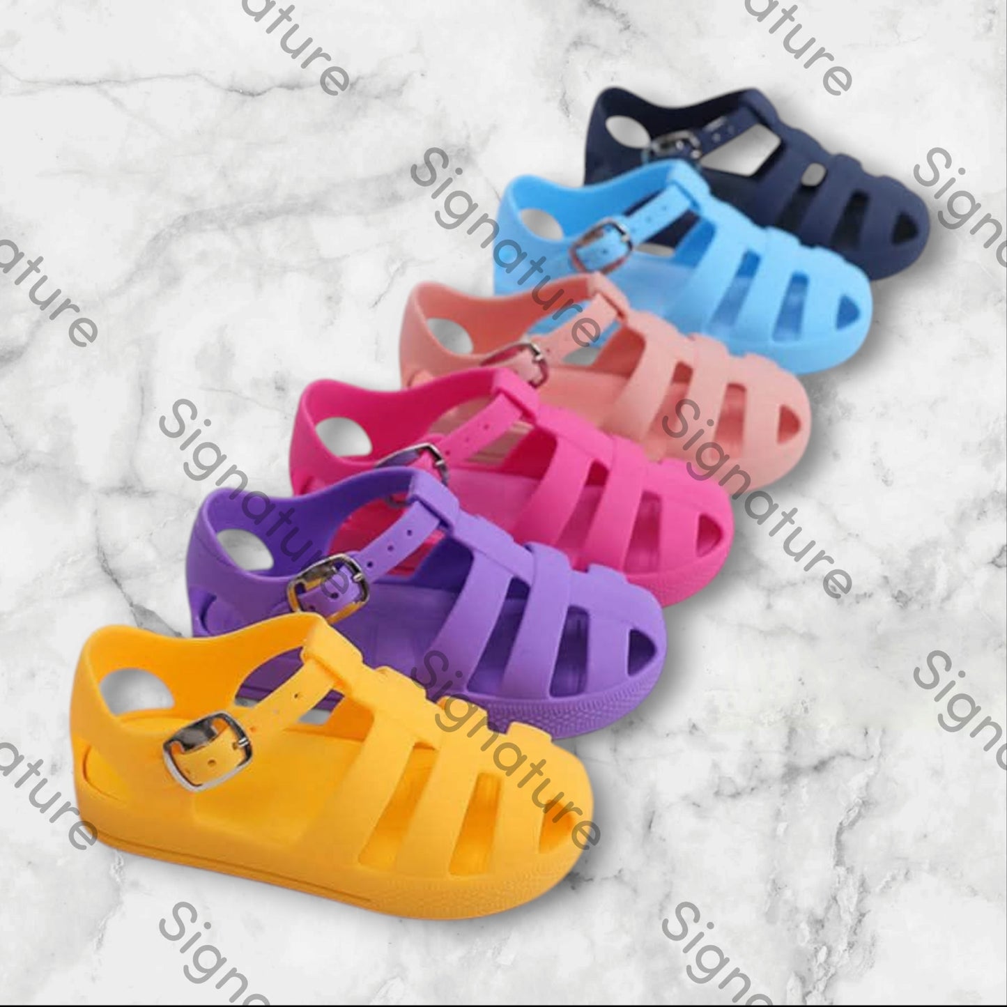 Personalised Toddler Jelly Sandals