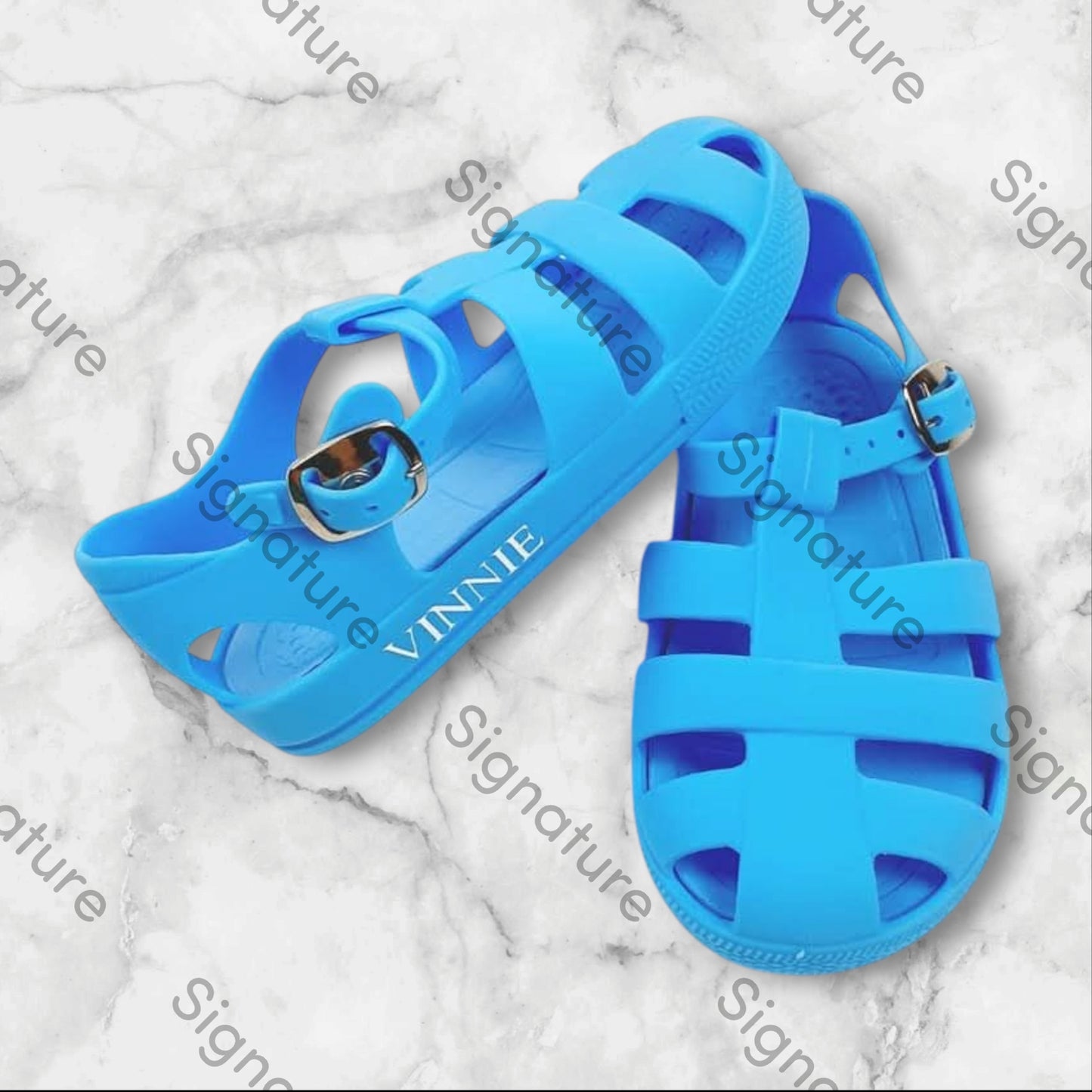 Personalised Toddler Jelly Sandals