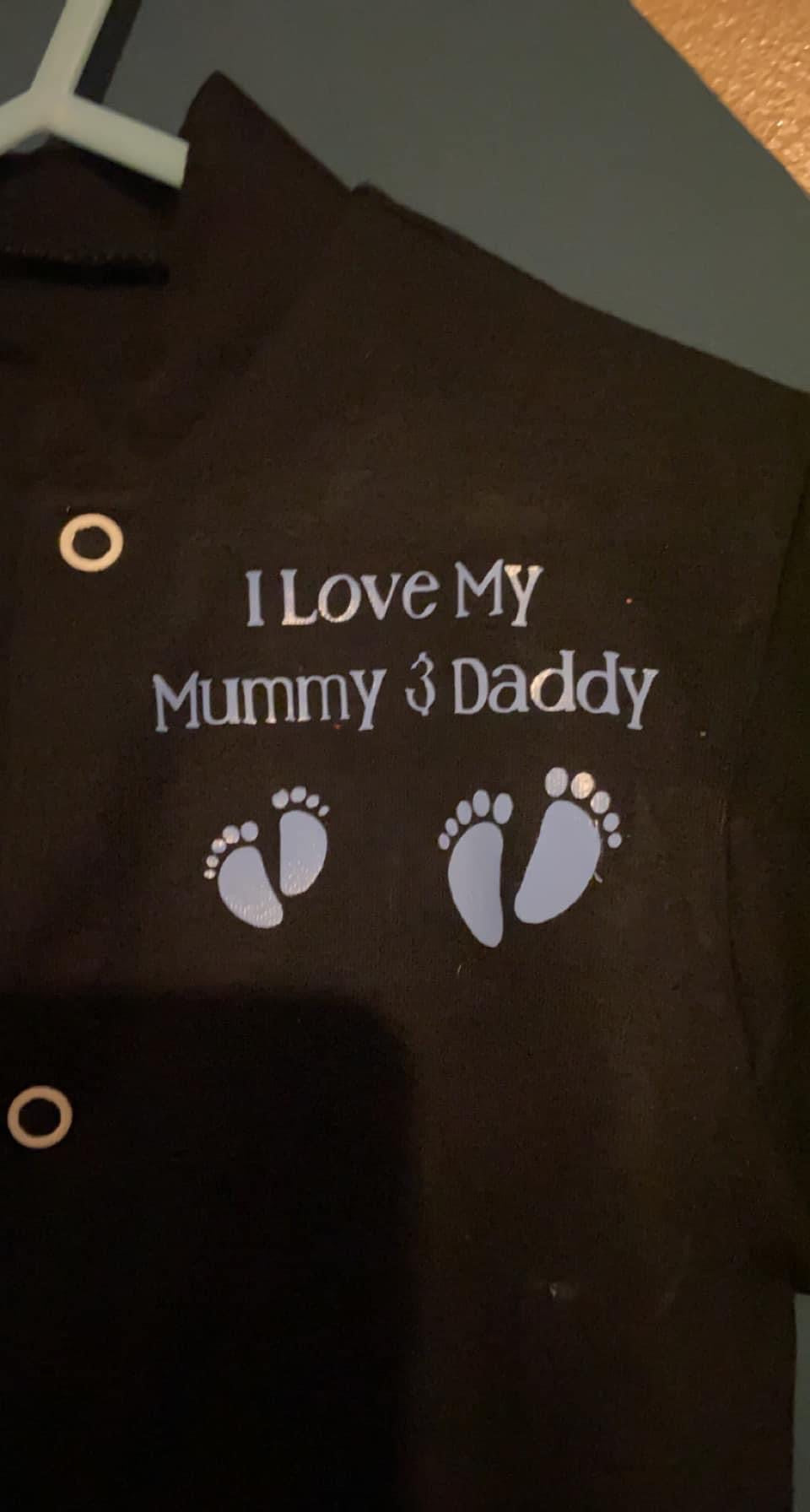 Personalised Babygrows, vests and bibs