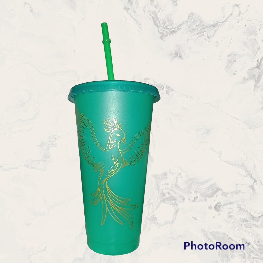 Personalised 24oz Tumbler Cup With Straw