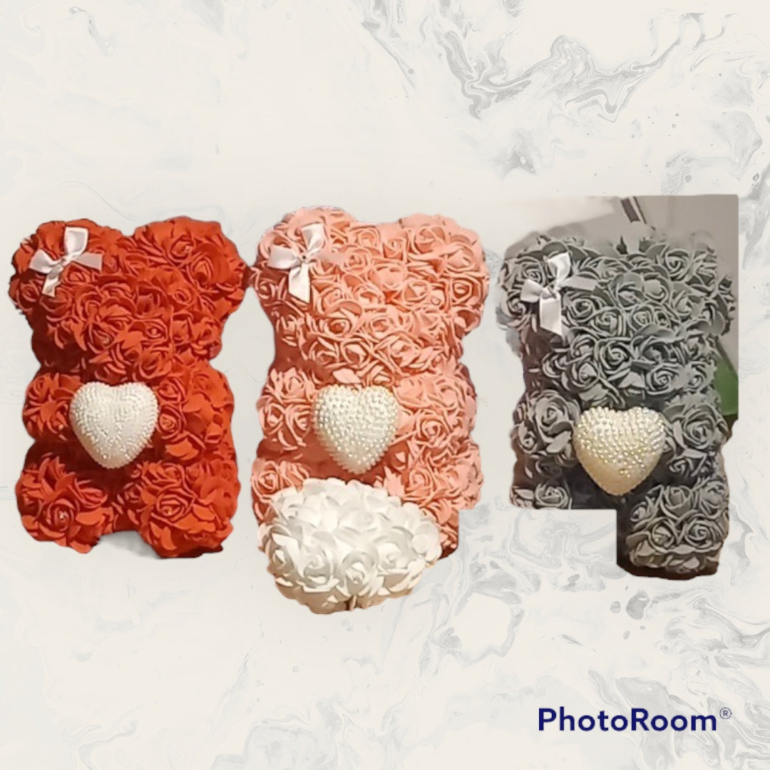 25cm Rose Bear