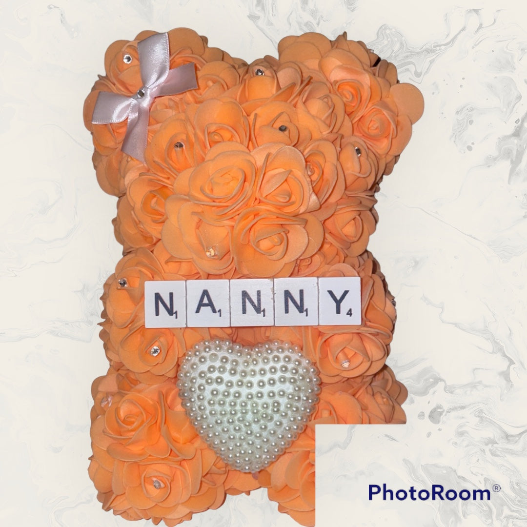 25cm Rose Bear