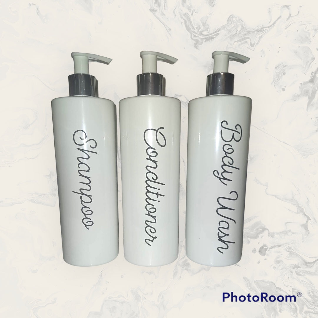 Personalised Pump Bottles