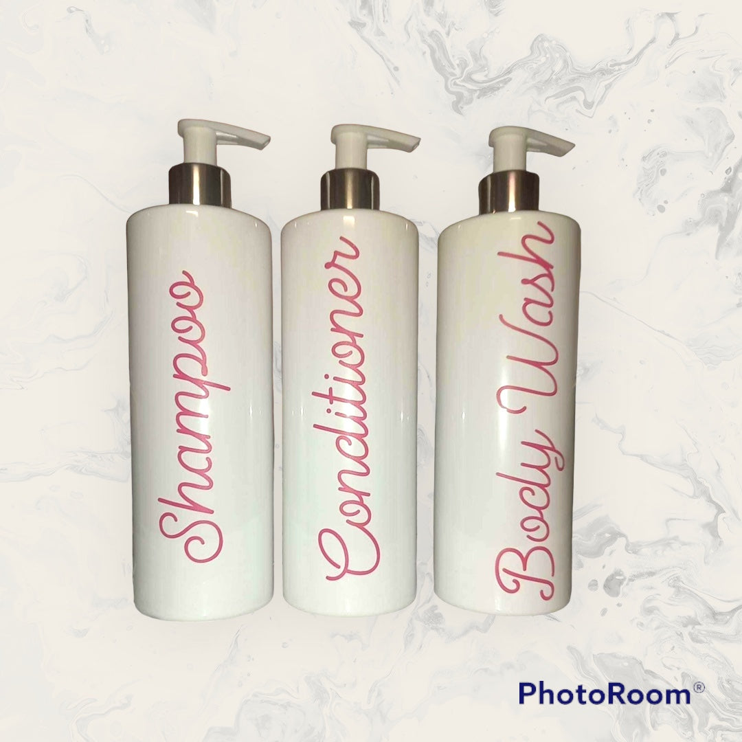 Personalised Pump Bottles