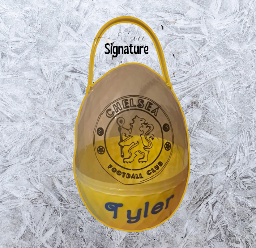 Personalised plastic fillable eggs