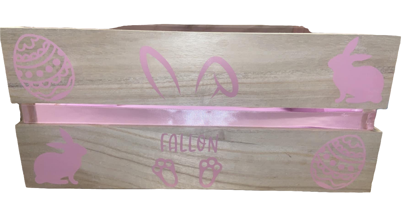 Large empty wooden crates