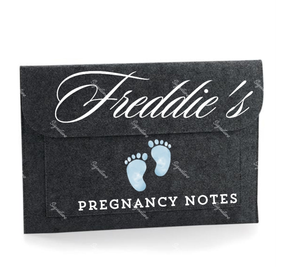 Personalised Pregnancy notes folder