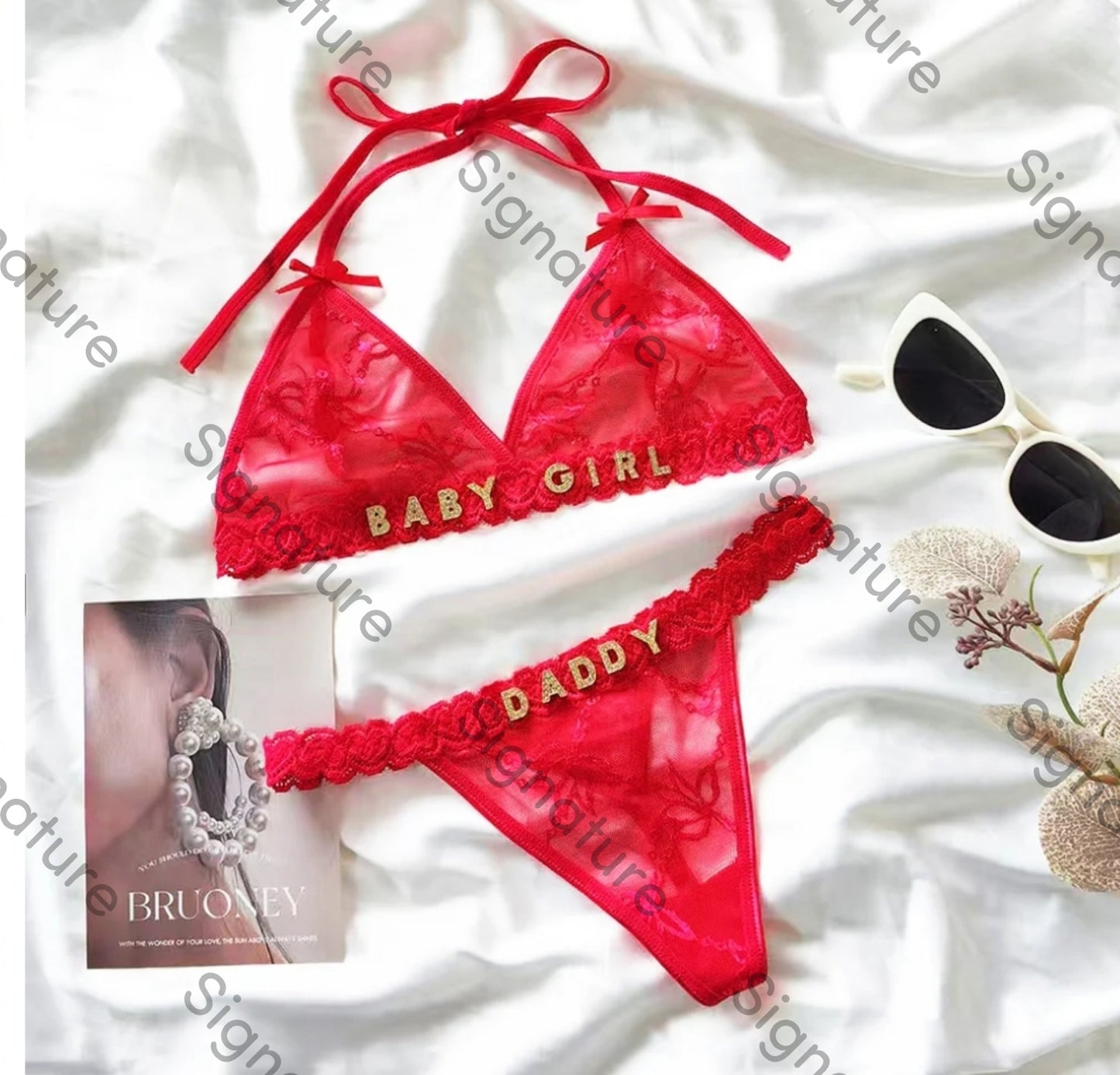 Personalised custom thongs