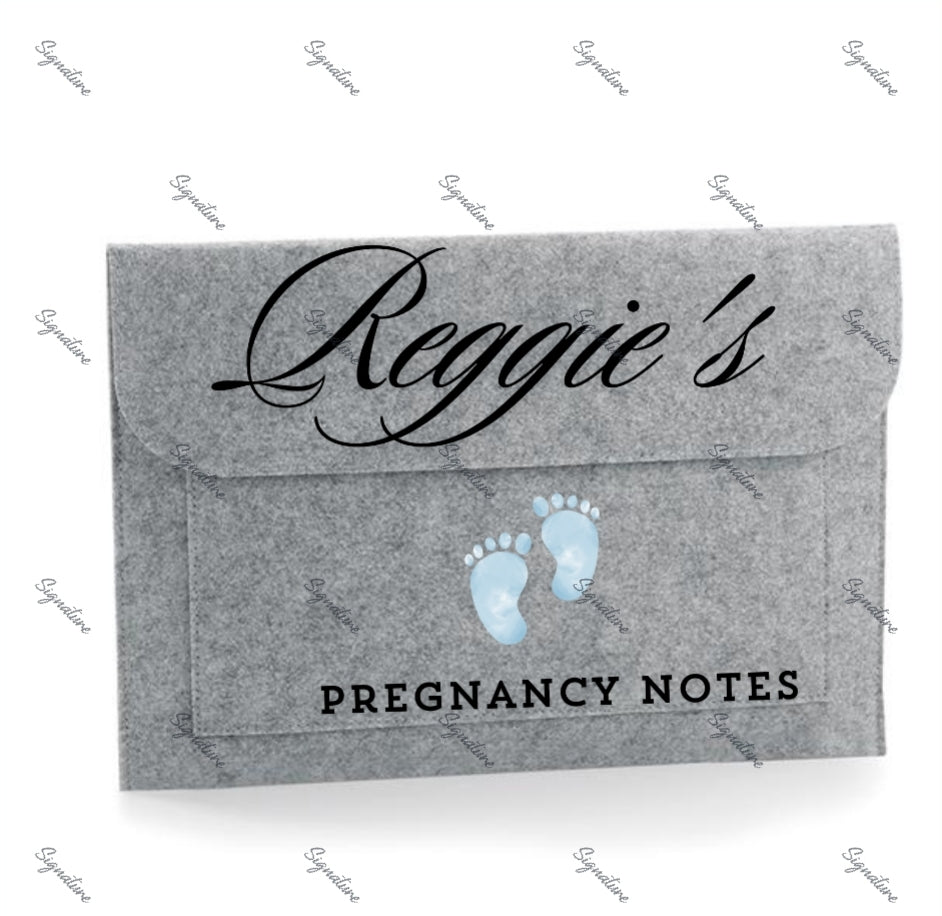 Personalised Pregnancy notes folder