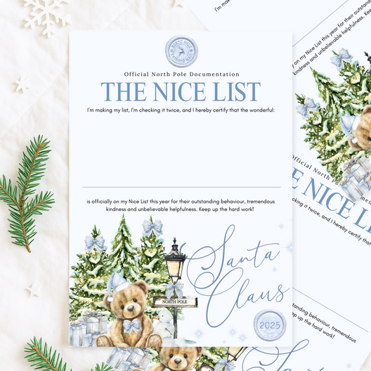 Letter/Nice Certificate