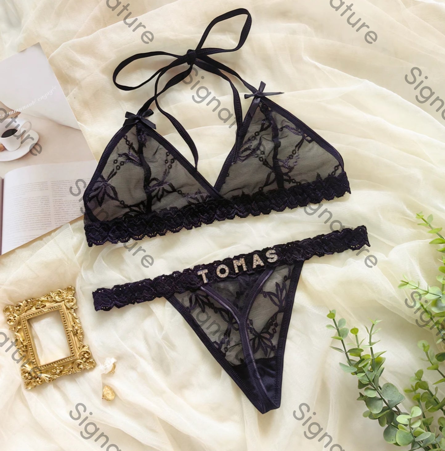 Personalised custom thongs