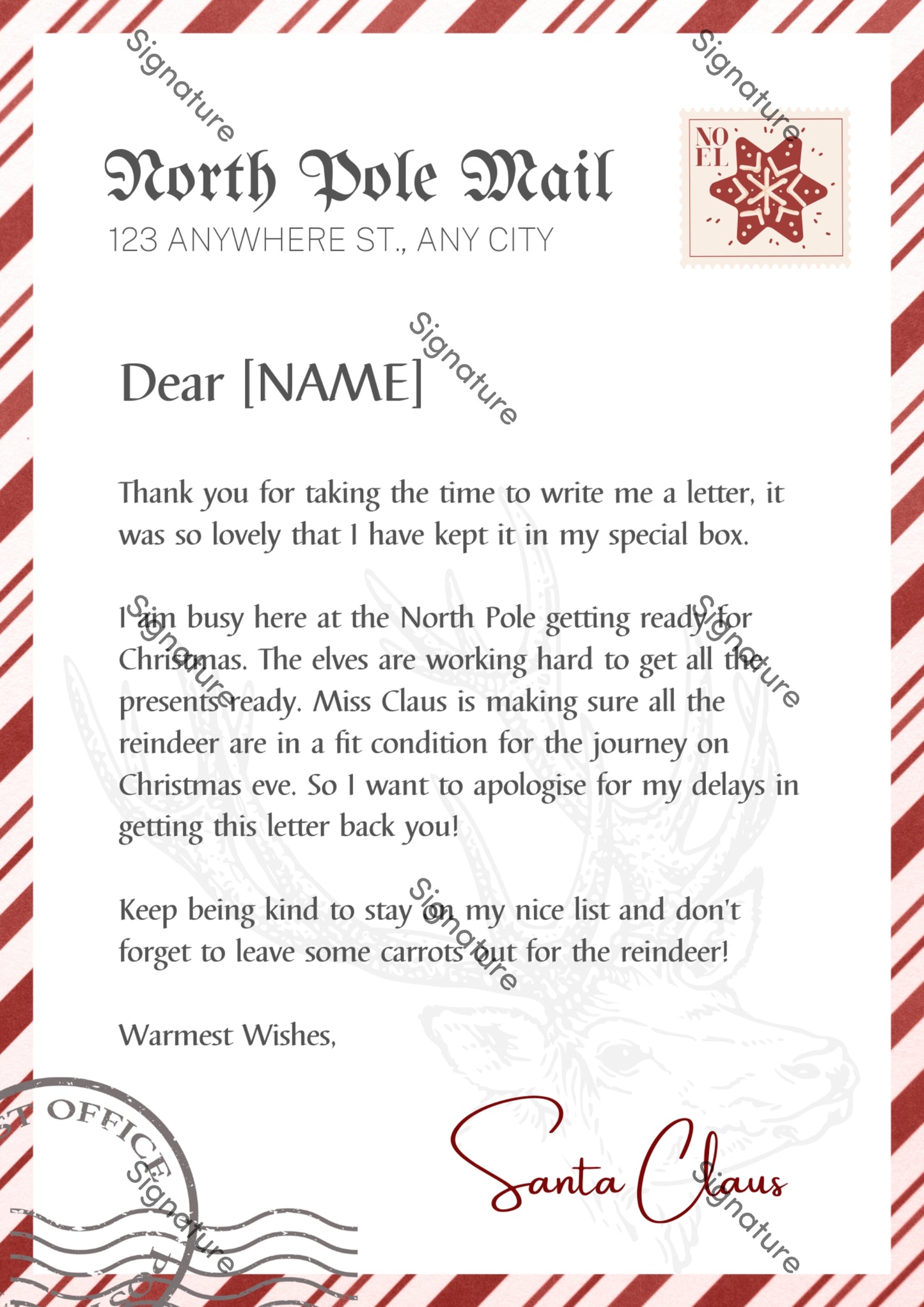 Letter/Nice Certificate
