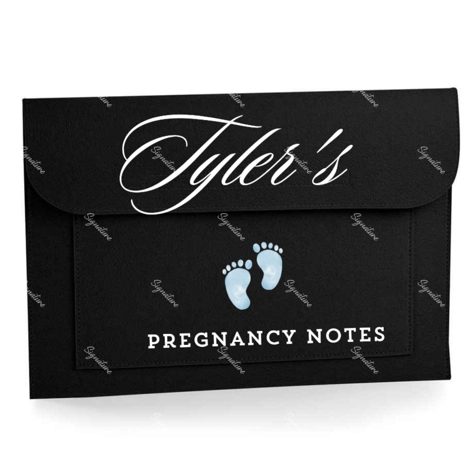 Personalised Pregnancy notes folder