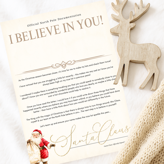 Letter/Nice Certificate
