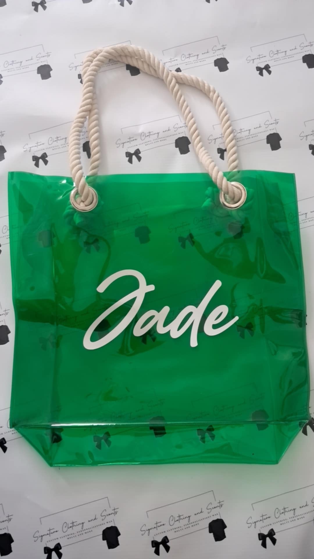 Personalised beach/swim bag