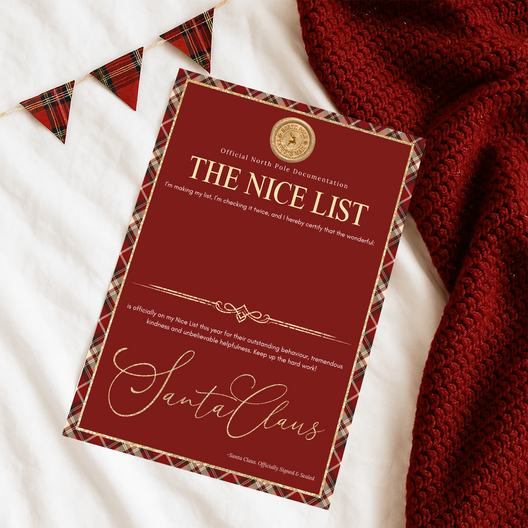 Letter/Nice Certificate