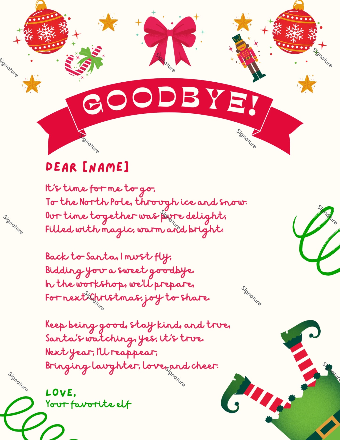 Letter/Nice Certificate