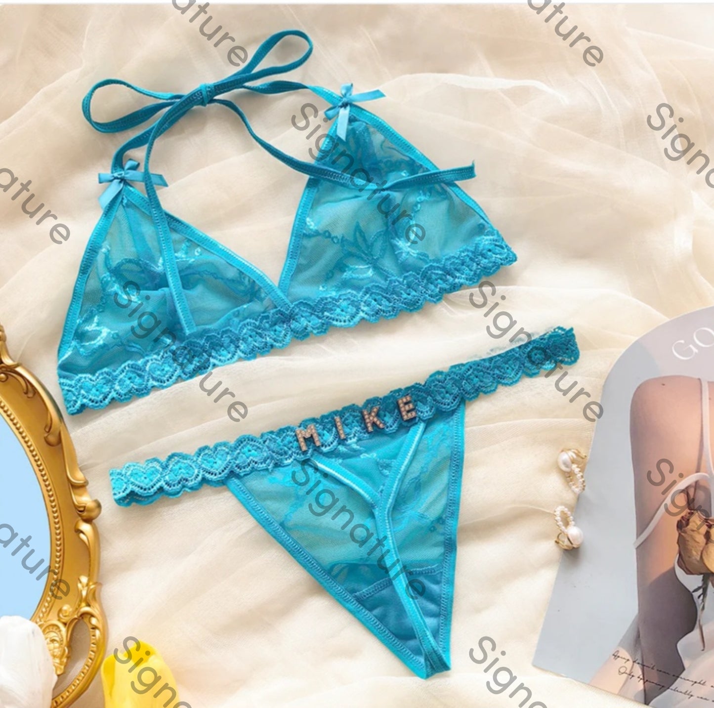 Personalised custom thongs