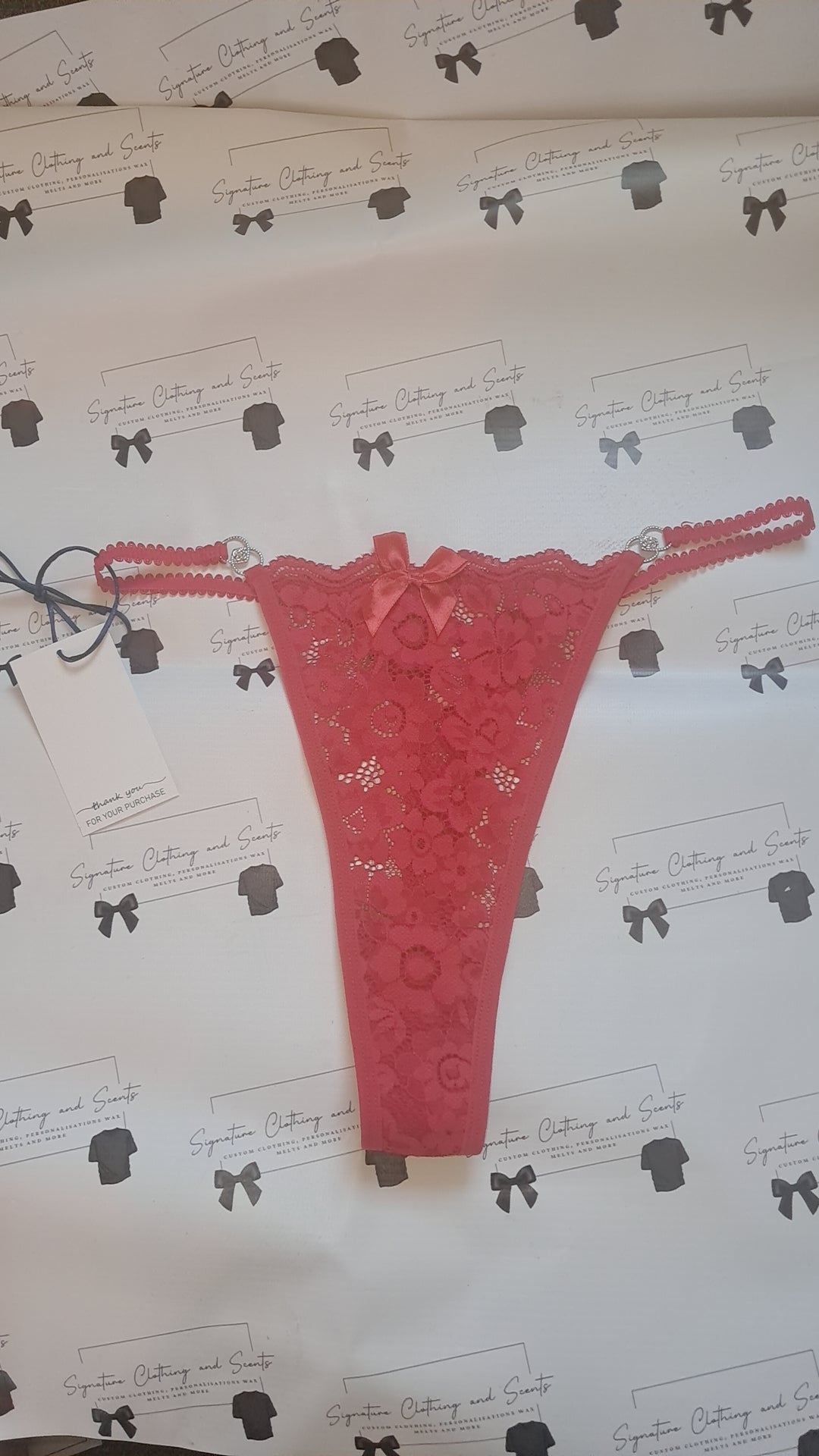 Personalised custom thongs