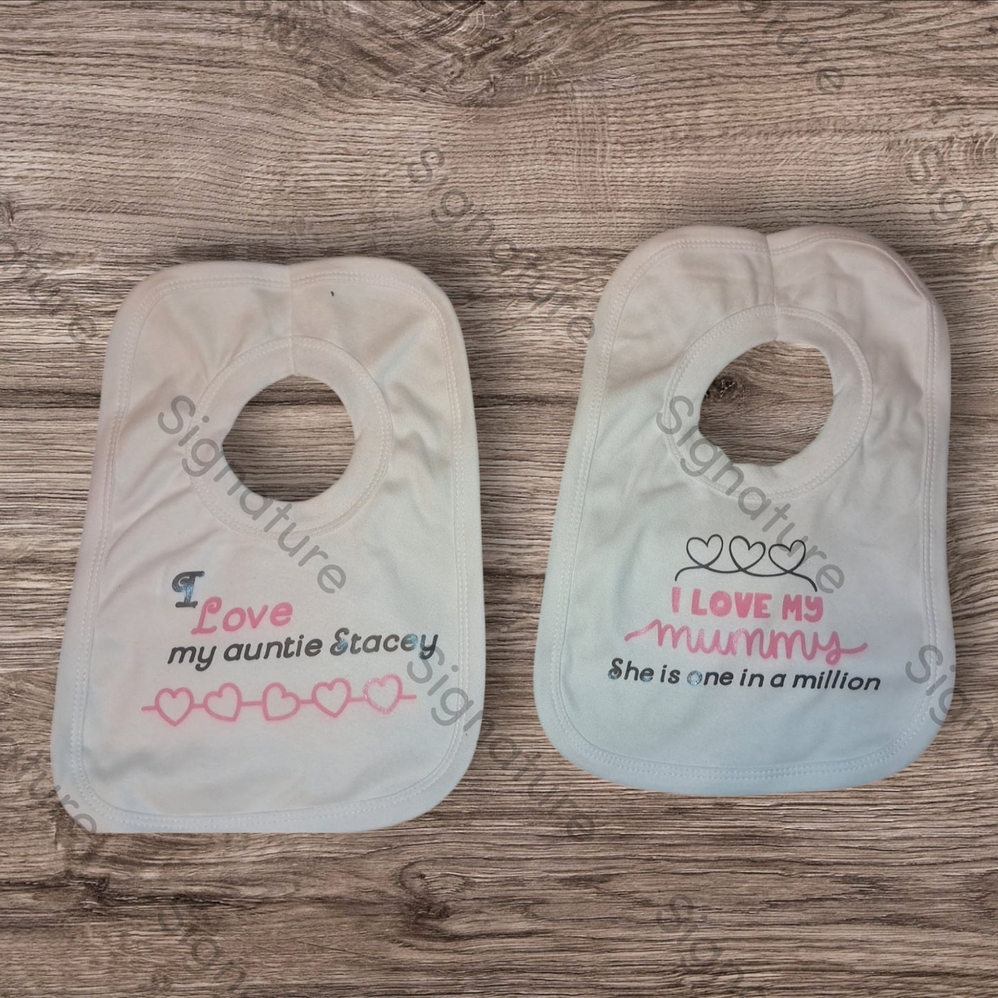 Personalised Babygrows, vests and bibs