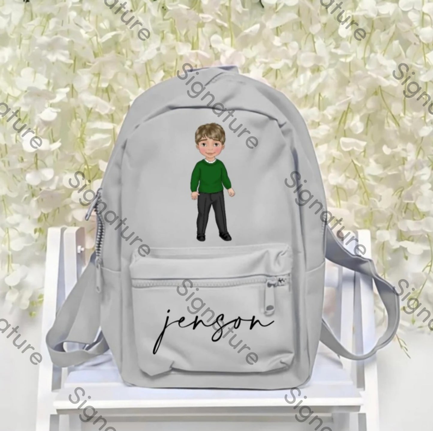Personalised backpack