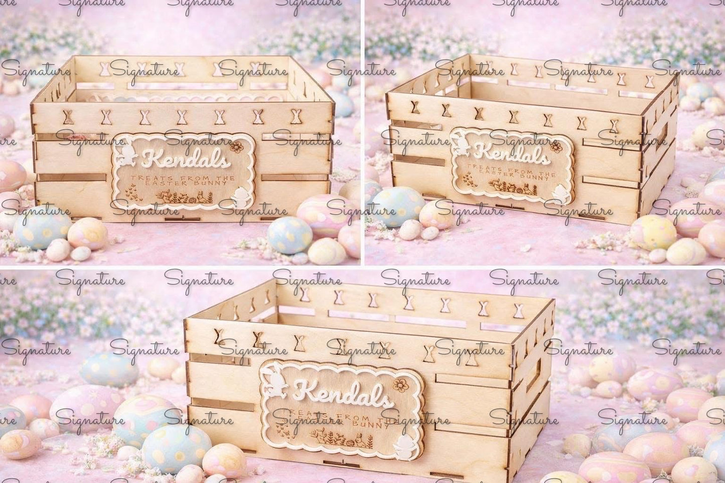 Easter wooden crates