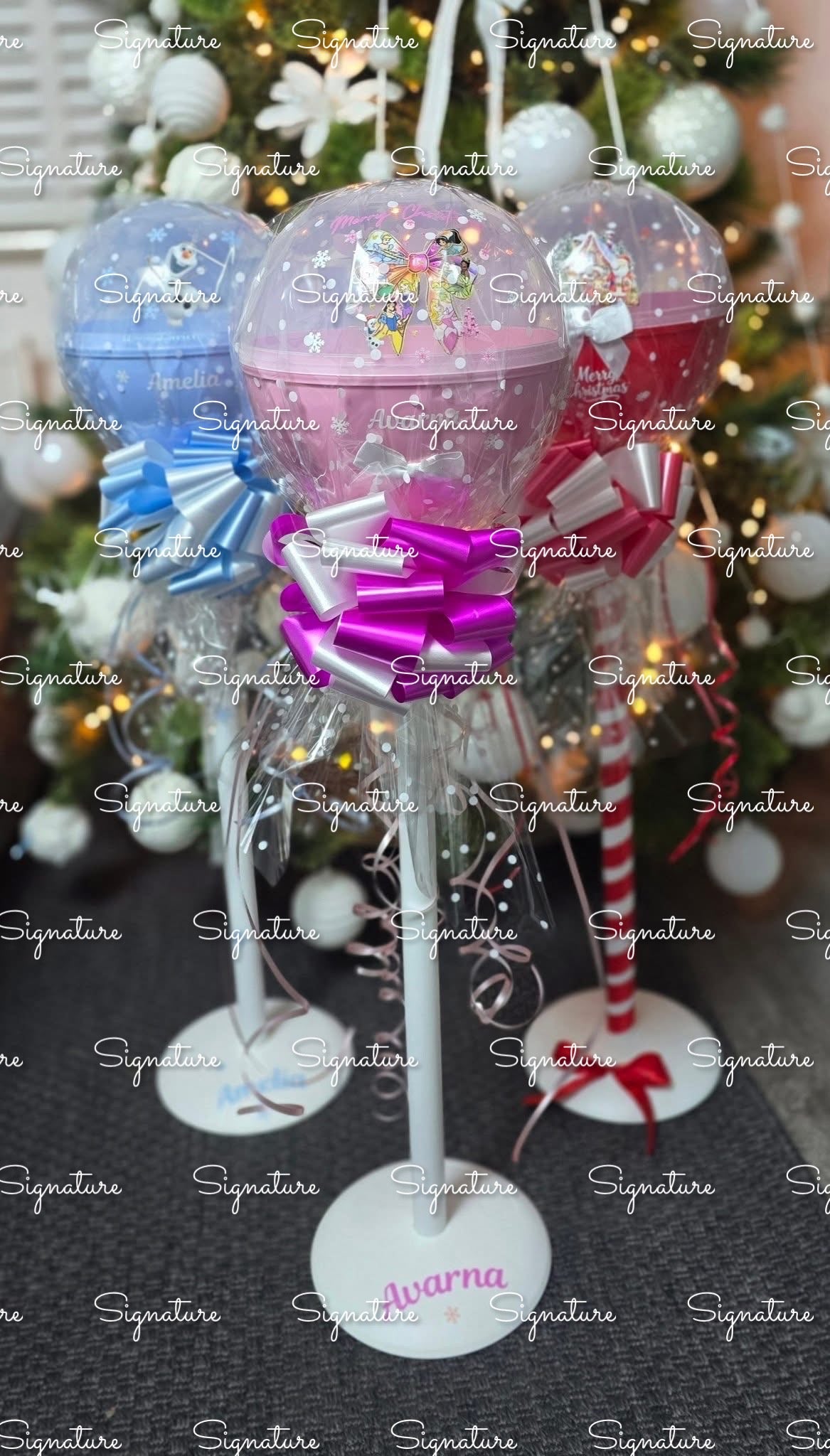 Giant fillable lollipops