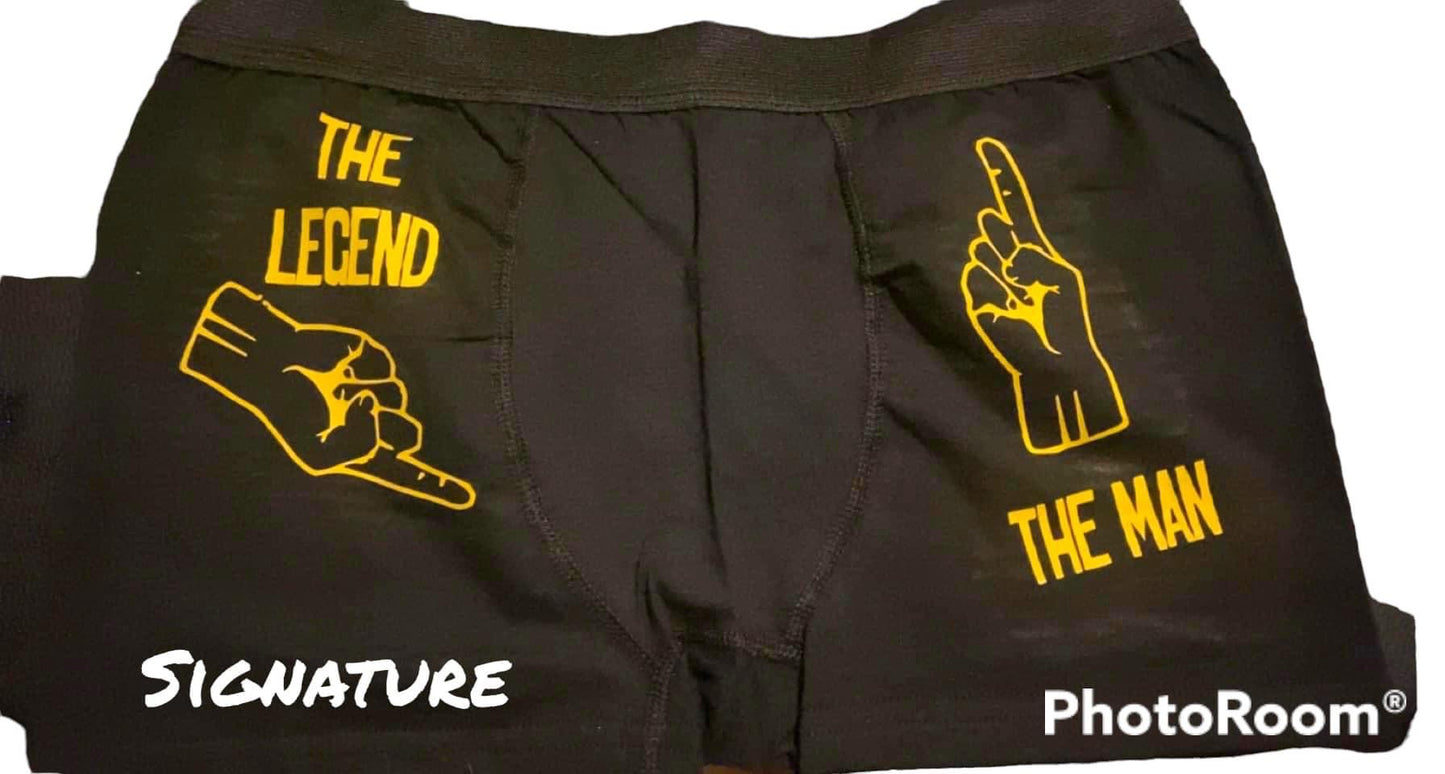 Corny boxers and thong set