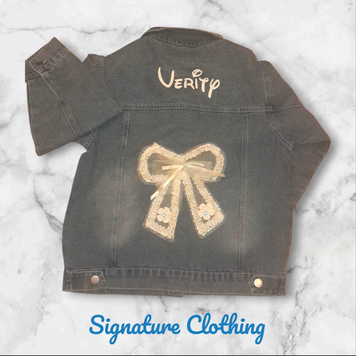Denim Bow Jackets