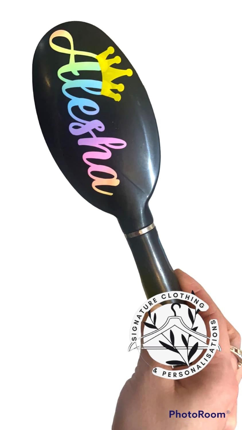 Personalised hairbrush