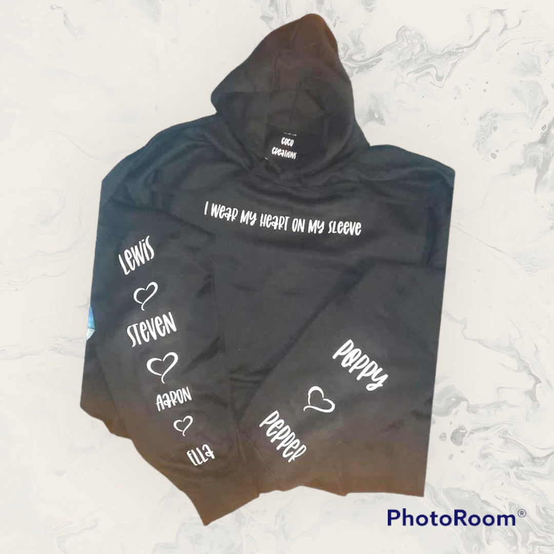 I wear my heart on my sleeve hoodies/sweaters