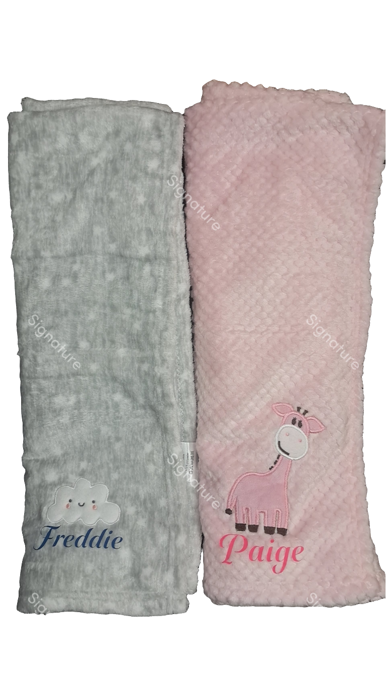 Personalised baby blankets