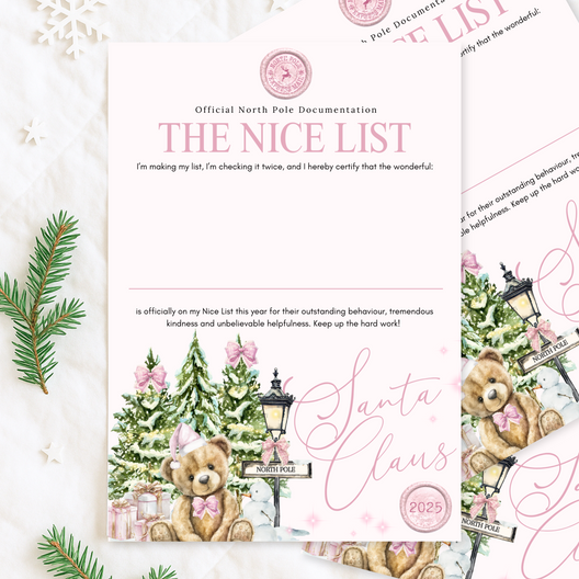 Letter/Nice Certificate