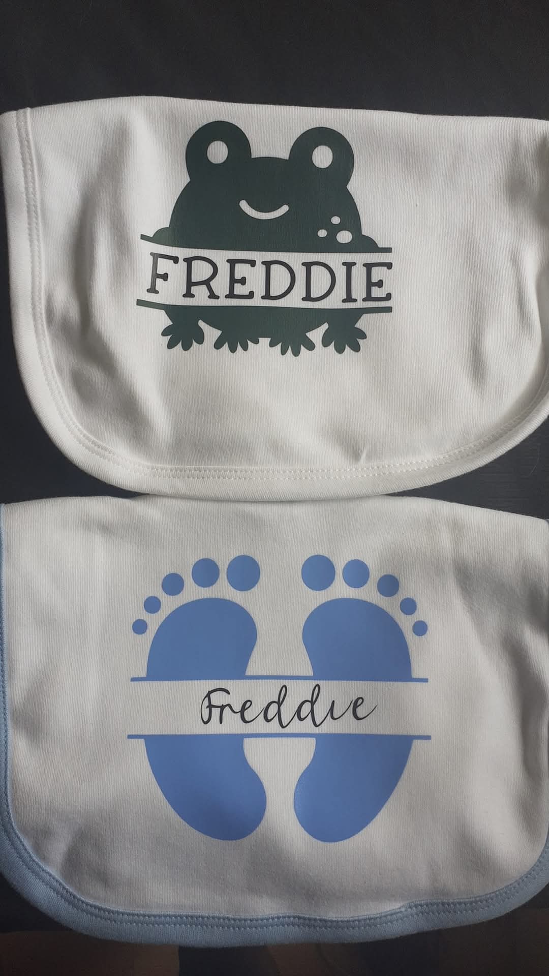 Personalised Babygrows, vests and bibs