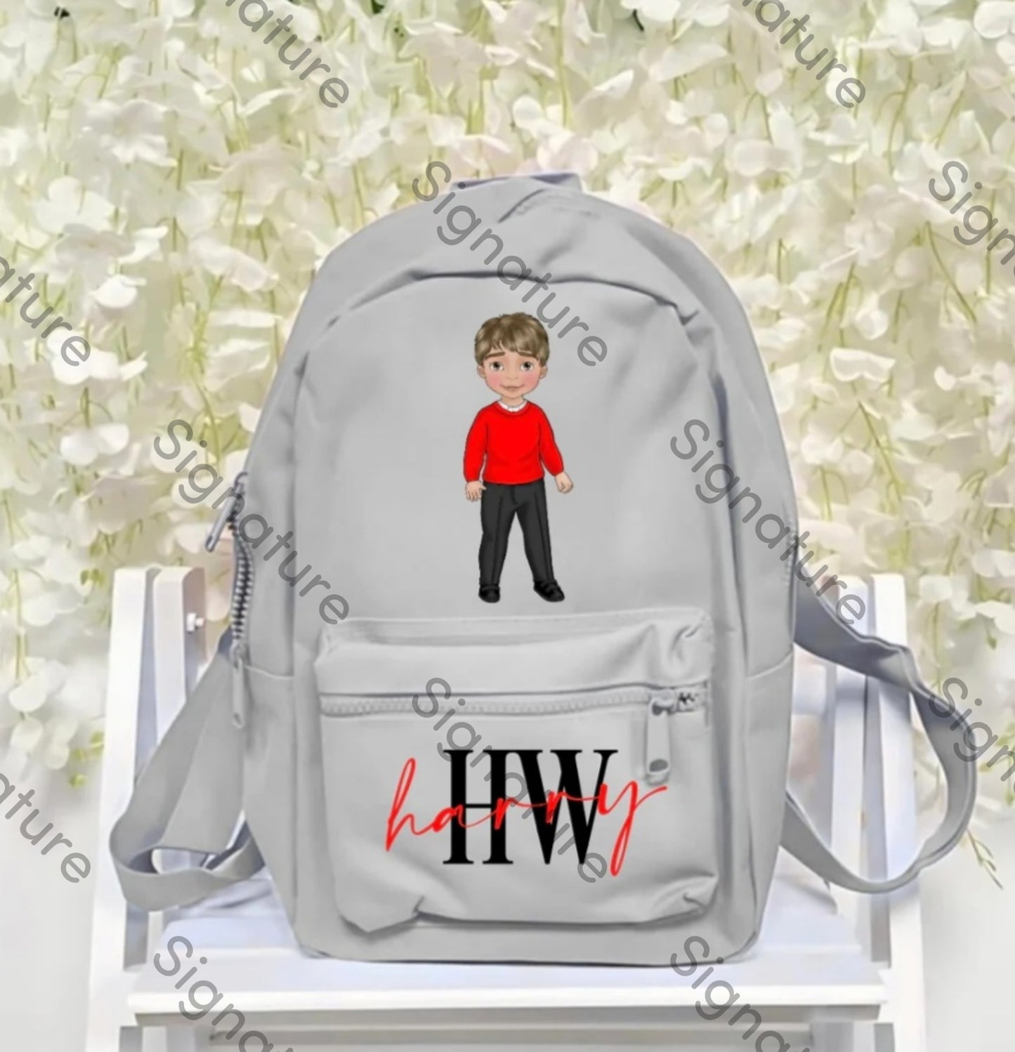 Personalised backpack