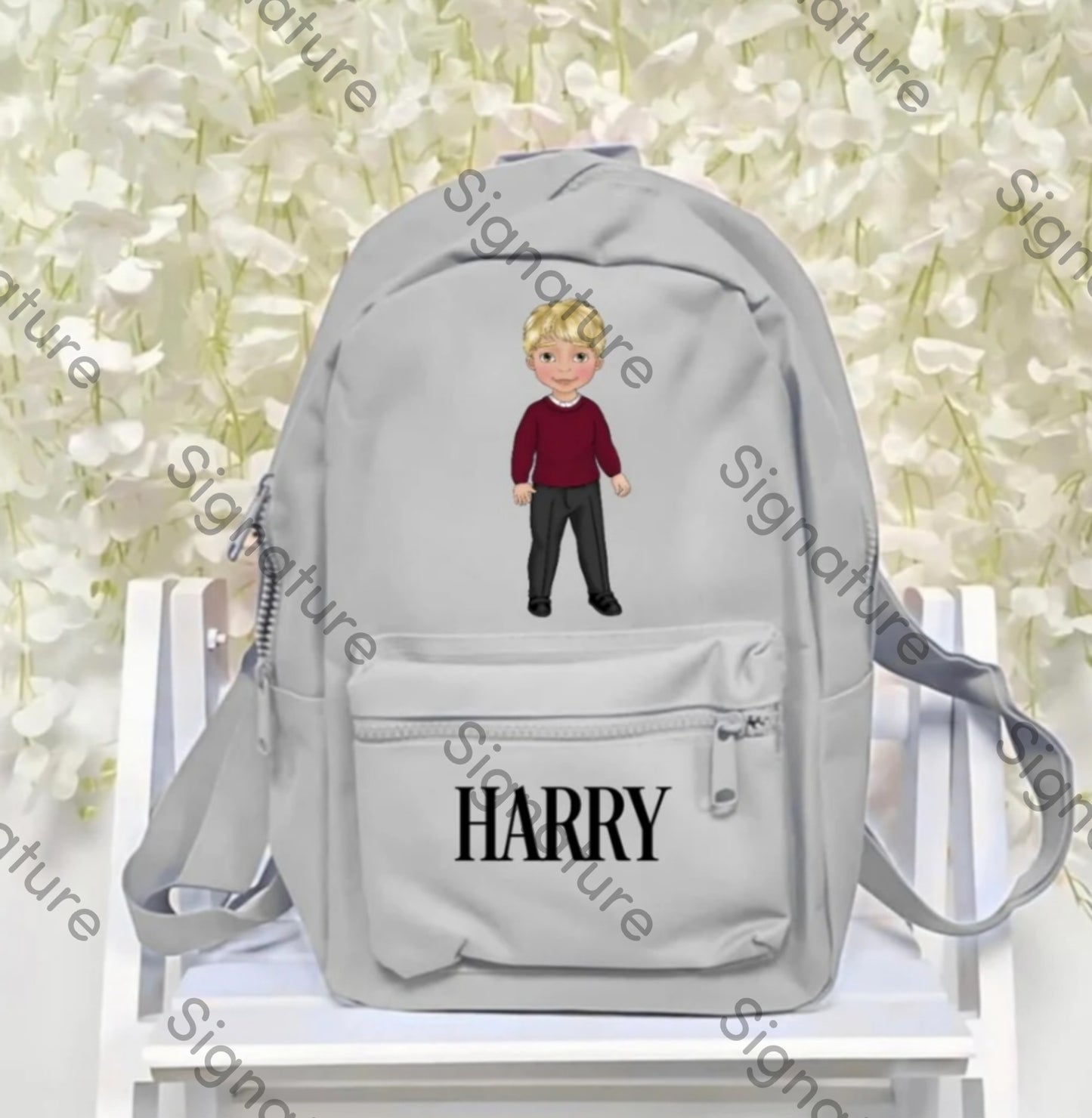 Personalised backpack