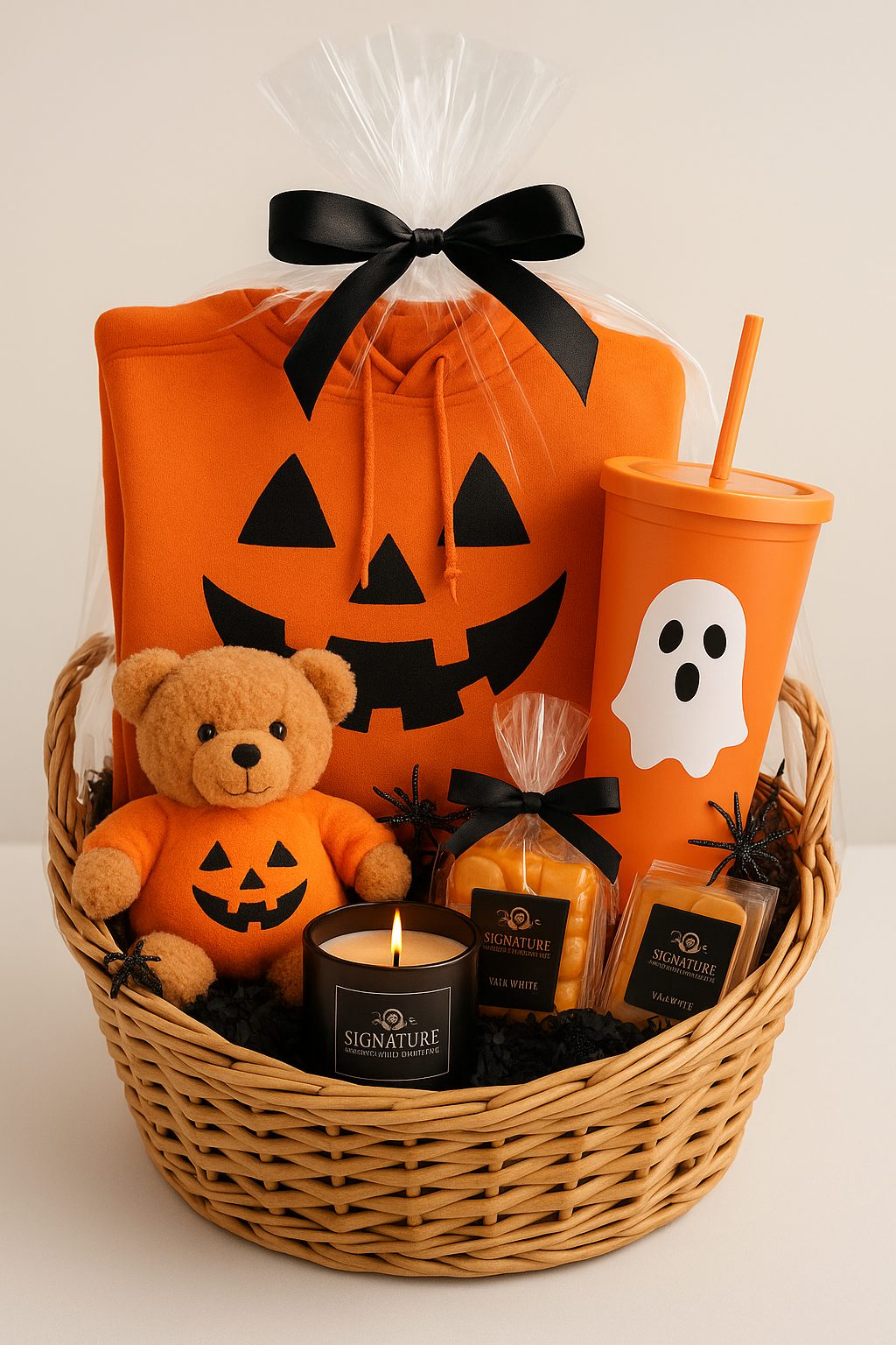 Halloween boo basket